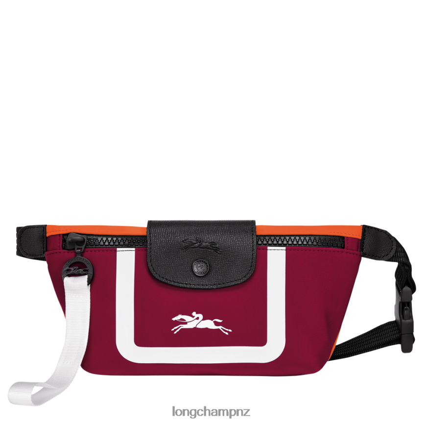 Women Orange/Burgundy Longchamp Le Pliage Collection Belt bag Bags L06408213 - Image 1