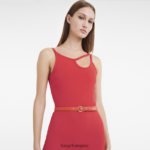 Women Orange Longchamp Le Foulonne belt Accessories L06408926 - Image 2
