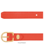Women Orange Longchamp Le Foulonne belt Accessories L06408926 - Image 3