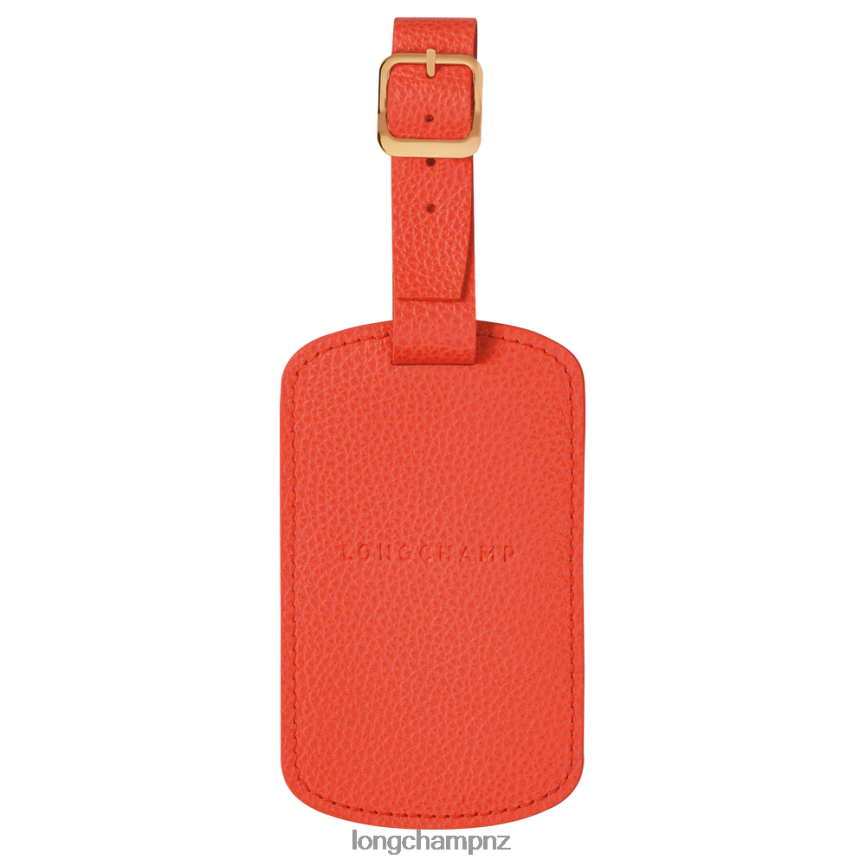 Women Orange Longchamp Le Foulonne Luggage tag Accessories L06408852 - Image 1