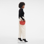Women Orange Longchamp Le Pliage Xtra Handbag Bags L06408145 - Image 2