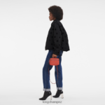 Women Orange Longchamp Le Pliage Xtra Vanity Bags L06408292 - Image 2