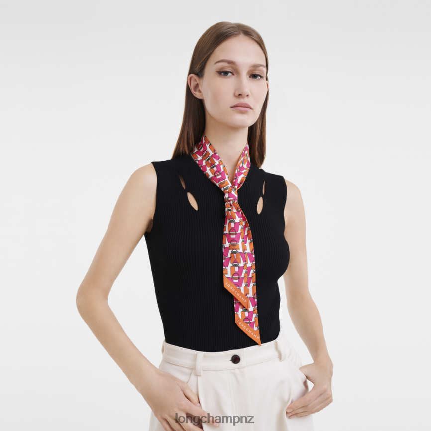 Women Orange Longchamp Spring/Summer 2023 Collection Bandeau Accessories L064081023 - Image 2