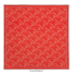 Women Orange Longchamp Spring/Summer 2023 Collection Silk scarf 70 Accessories L064081030