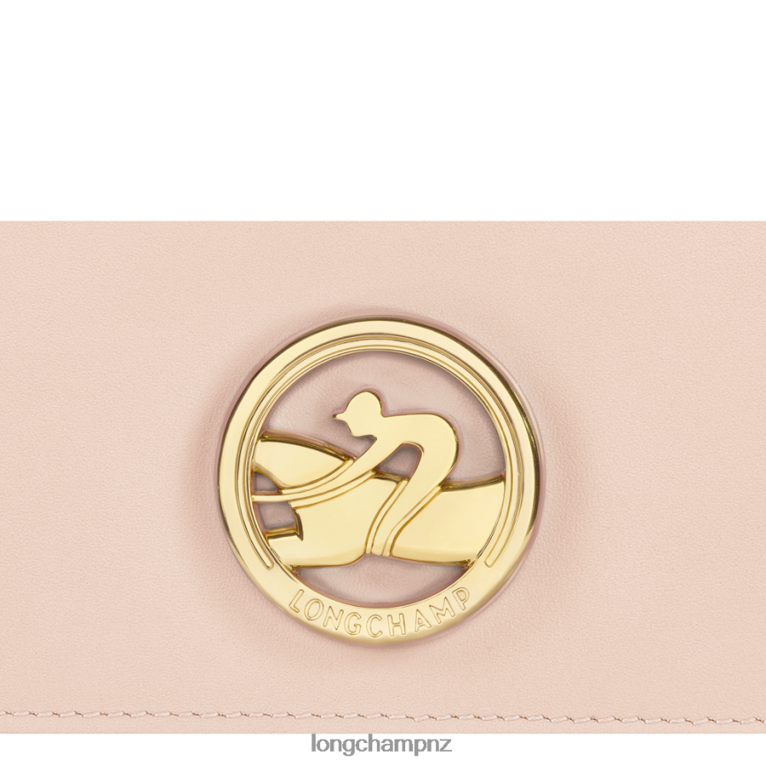 Women Pale Pink Longchamp Box-Trot Continental wallet Leather Goods L06408561 - Image 4