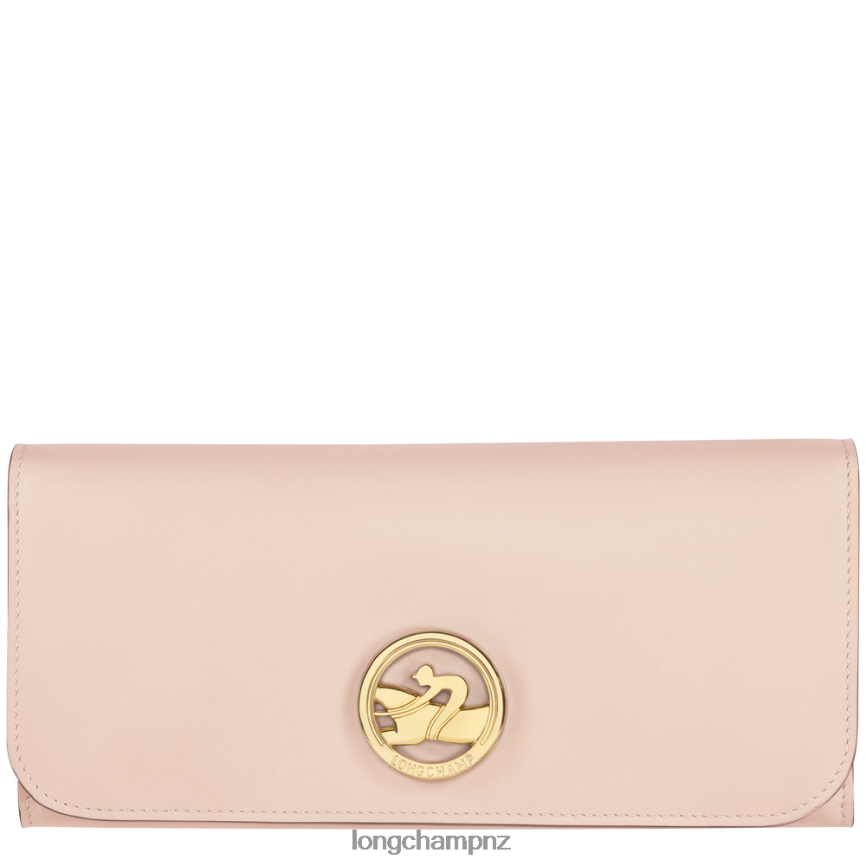 Women Pale Pink Longchamp Box-Trot Continental wallet Leather Goods L06408561 - Image 1