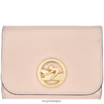 Women Pale Pink Longchamp Box-Trot Wallet Leather Goods L06408557