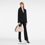 Women Pale Pink Longchamp Roseau Handbag Bags L0640899 - Image 2