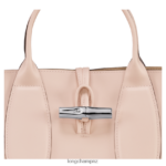 Women Pale Pink Longchamp Roseau Handbag Bags L0640899 - Image 3