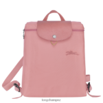 Women Petal Pink Longchamp Le Pliage Green Backpack Bags L06408440