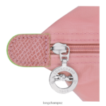 Women Petal Pink Longchamp Le Pliage Green Handbag Bags L06408191 - Image 5