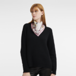 Women Pink Longchamp Spring/Summer 2023 Collection Silk scarf Accessories L064081011 - Image 2