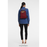 Women Red Longchamp Le Pliage Original Backpack Bags L06408443 - Image 2