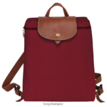 Women Red Longchamp Le Pliage Original Backpack Bags L06408443