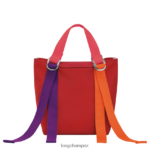Women Red Longchamp Le Pliage Re-Play Handbag Bags L0640847 - Image 4