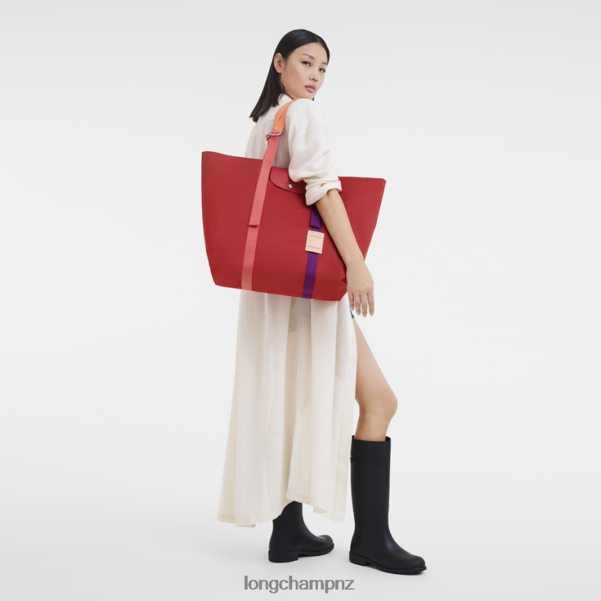 Women Red Longchamp Le Pliage Re-Play Tote bag Bags L0640858 - Image 2