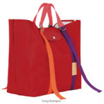 Women Red Longchamp Le Pliage Re-Play Tote bag Bags L0640858 - Image 3