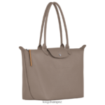 Women Taupe Longchamp Le Pliage City Tote bag Bags L06408349 - Image 3