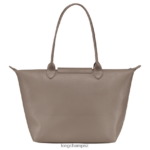 Women Taupe Longchamp Le Pliage City Tote bag Bags L06408349 - Image 4
