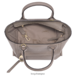 Women Taupe Longchamp Mailbox Handbag Bags L06408164 - Image 5