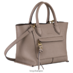 Women Taupe Longchamp Mailbox Handbag Bags L06408168 - Image 3