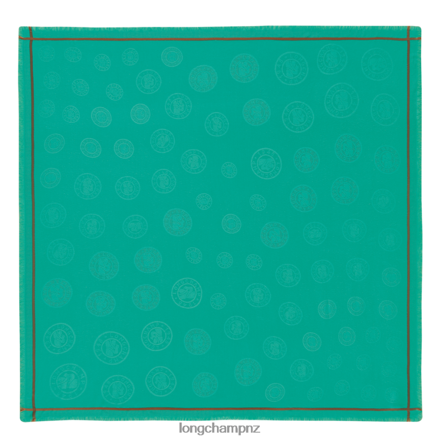 Women Turquoise Longchamp Spring/Summer 2023 Collection Shawl Accessories L06408977 - Image 1