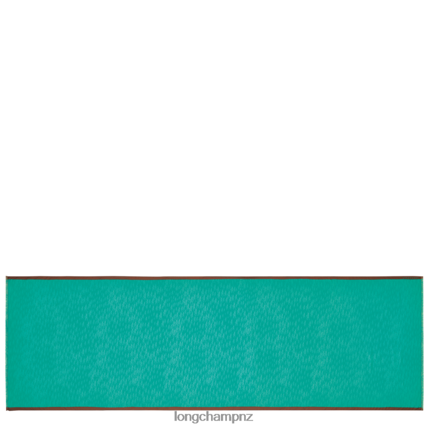 Women Turquoise Longchamp Spring/Summer 2023 Collection Stole Accessories L06408972 - Image 1