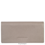 Women Turtledove Longchamp Le Foulonne Continental wallet Leather Goods L06408612
