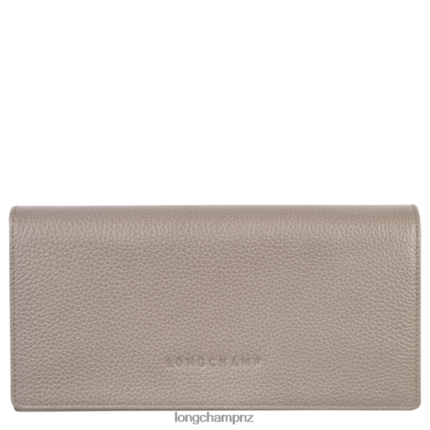 Women Turtledove Longchamp Le Foulonne Continental wallet Leather Goods L06408612