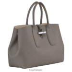 Women Turtledove Longchamp Roseau Handbag Bags L06408111 - Image 3