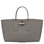 Women Turtledove Longchamp Roseau Handbag Bags L06408111 - Image 5