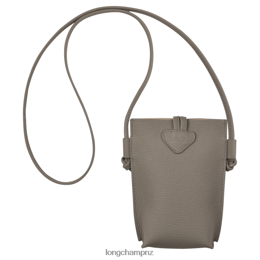 Women Turtledove Longchamp Roseau Phone case with lace Leather Goods L06408688 - Image 4