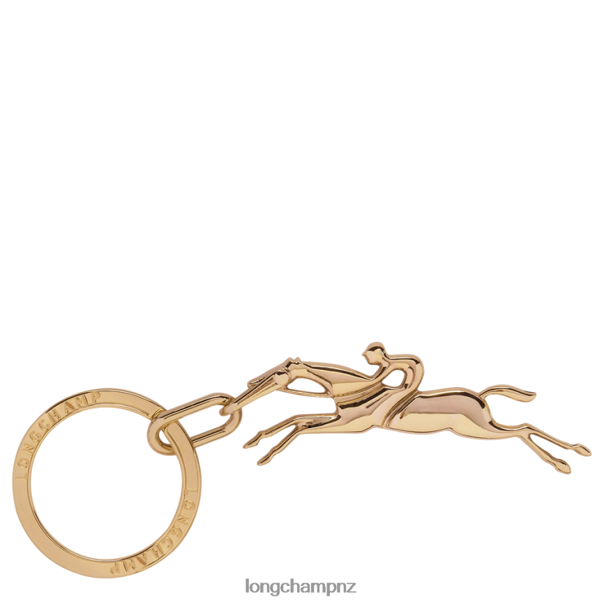 Women Very pale gold Longchamp Cavalier Key Rings Leather Goods L06408747 - Image 1