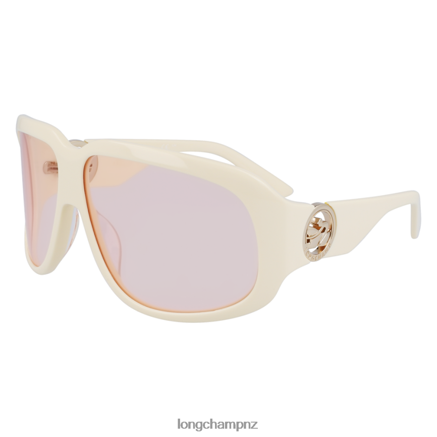 Women White Longchamp Spring/Summer Collection 2023 Sunglasses Accessories L06408878 - Image 2