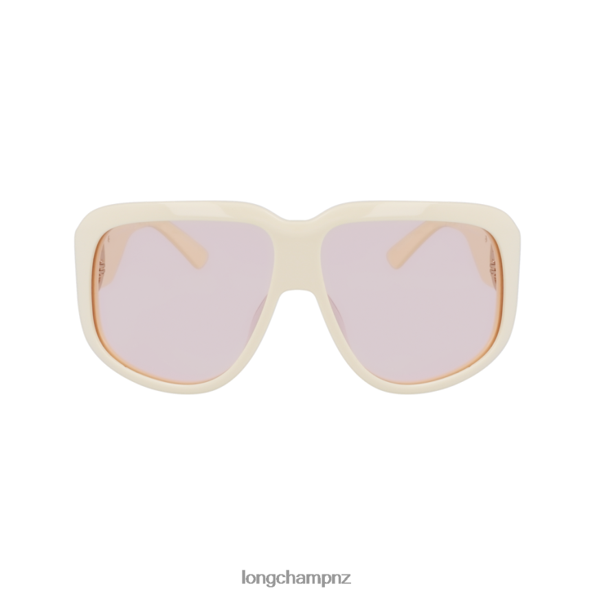 Women White Longchamp Spring/Summer Collection 2023 Sunglasses Accessories L06408878 - Image 1
