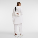 Women White Longchamp X D'heygere Crossbody bag/Backpack Bags L06408324 - Image 2