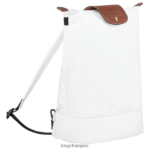 Women White Longchamp X D'heygere Crossbody bag/Backpack Bags L06408324 - Image 3