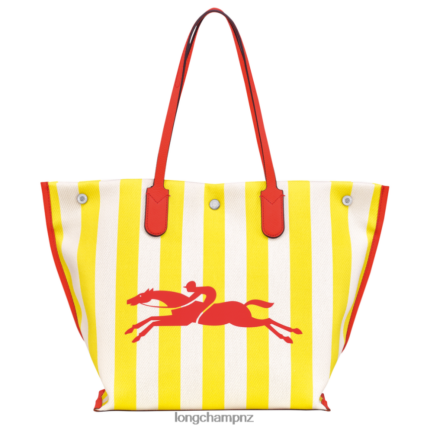 Women Yellow/White Longchamp Roseau Essential Tote bag Bags L06408364